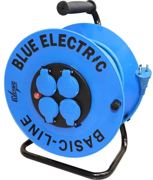 Blue electric kabeltromle Basicline - 40 m
