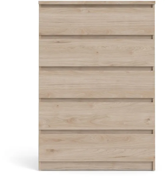 TVILUM Naia Kommode 5 skuffer - ParcelJackson Hickory
